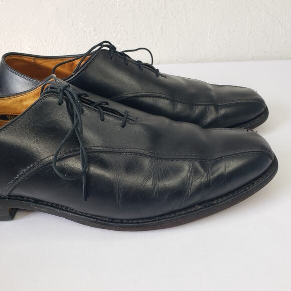 Allen Edmonds Saxon Oxford Men’s Size 11D Black Leather Lace Up Bicycle Toe main image 13